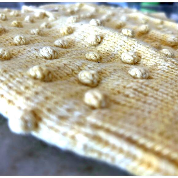 Misha & Puff Pima Cotton Popcorn Knit Sweater, Light Yellow, Toddler Girl 2-3Y - Picture 2 of 5